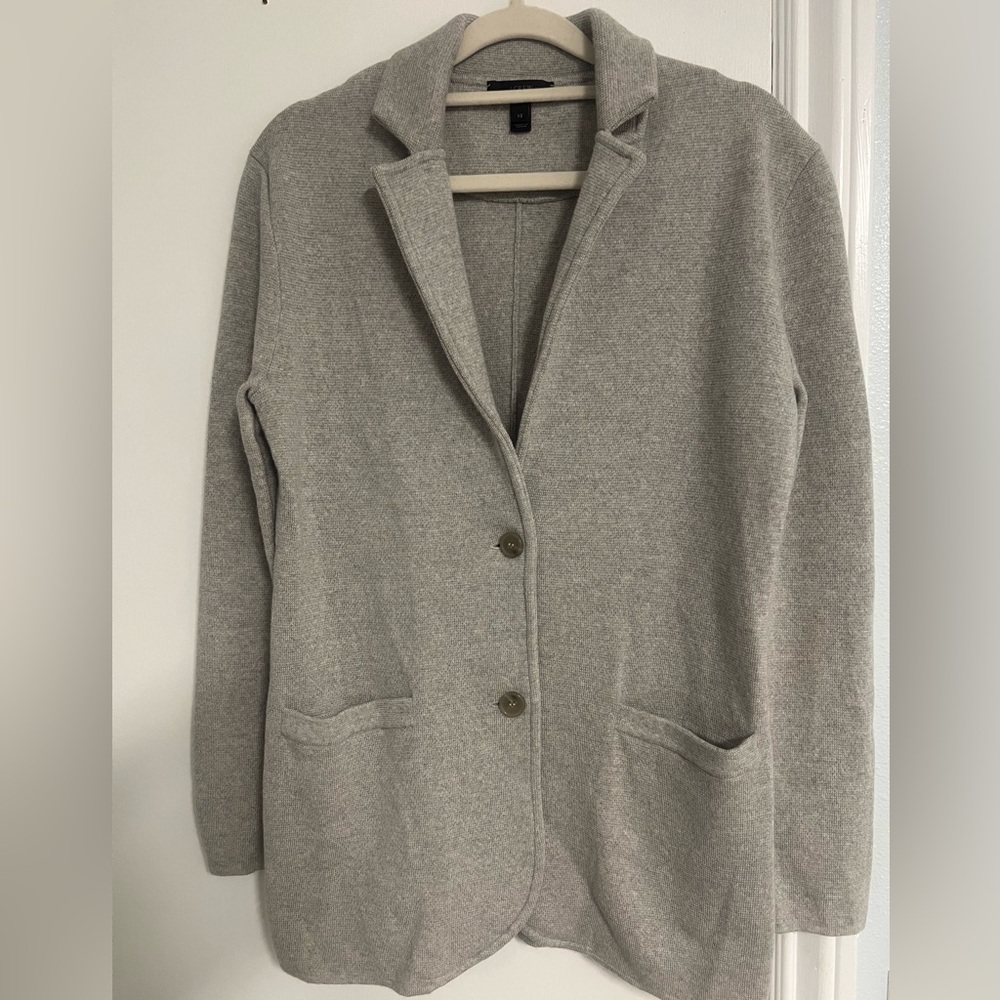 J. Crew Women's Gray Blazer Coat